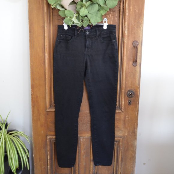 NYDJ Jeans Ami Skinny Leggings Jeans Lift Tuck Technology Black Womens Size 4 - Picture 2 of 16